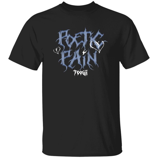 Toosii2x Merch Toosii Poetic Pain T-Shirt